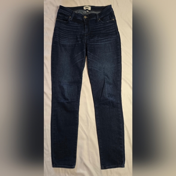 Paige Dark Wash Skinny Jeans Size 28 | Premium Denim | Classic Stretch Fit - Picture 1 of 4